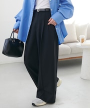 【SS先行予約】とろみ2タックワイドパンツ《WEB限定カラーあり》