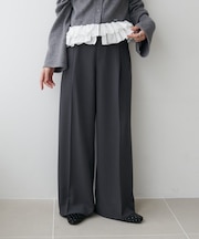 とろみ2タックワイドパンツ《WEB限定カラーあり》