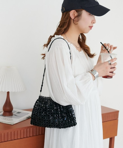 ビジューミニショルダーバッグ