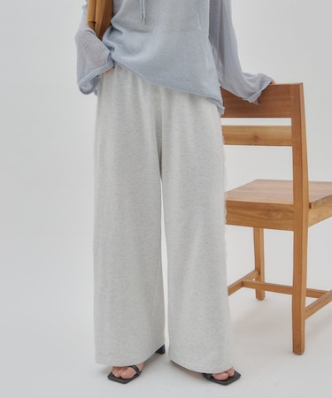 【umm.】サイドフリルスウェットパンツ