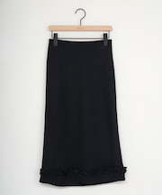 【umm.】裾フリルミドルナロースカート