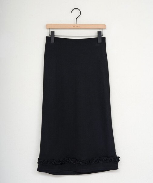 【umm.】裾フリルミドルナロースカート