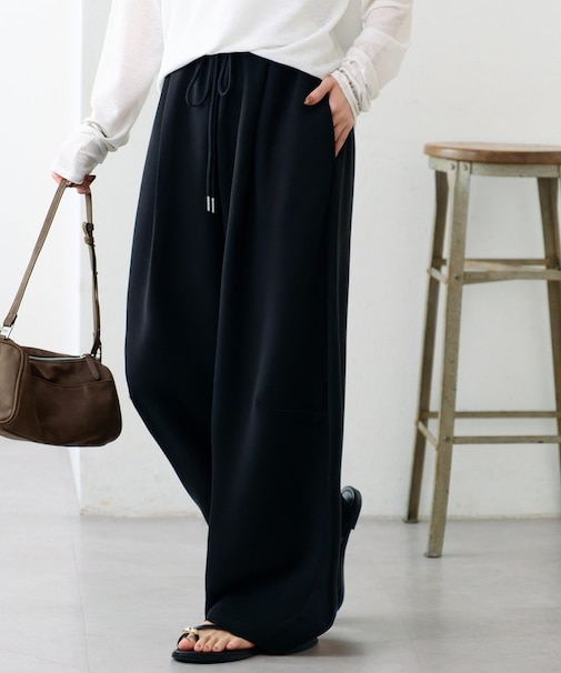 リヨセルブレンドスウェットライクイージーパンツ