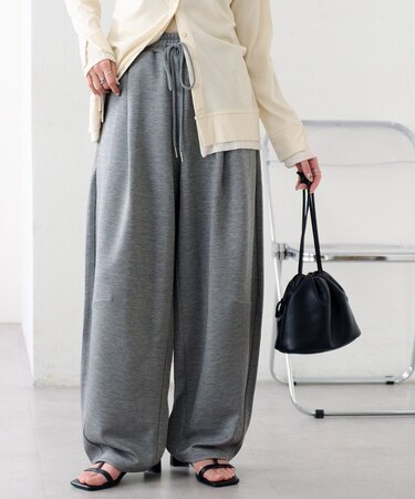 【SS先行予約】リヨセルブレンドスウェットライクイージーパンツ