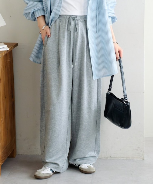 【SS先行予約】リヨセルブレンドスウェットライクイージーパンツ