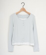 【umm.】リブレイヤード風ヘンリープルオーバー