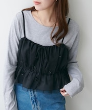 ビジュー使いキャミ