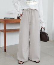 テックリネンベルト付ワイドパンツ《WEB限定カラーあり》