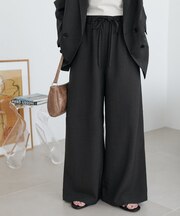 テックリネンベルト付ワイドパンツ《WEB限定カラーあり》