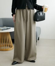テックリネンベルト付ワイドパンツ《WEB限定カラーあり》