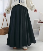 タックギャザーフレアスカート