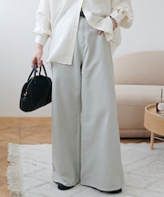 カラーセミフレアパンツ