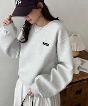 ワンポイント刺繍ダンボールプルオーバー