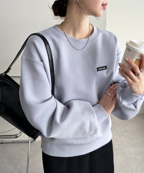 ワンポイント刺繍ダンボールプルオーバー