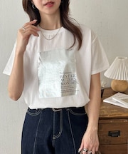 箔プリントTシャツ