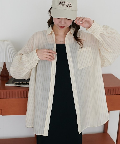 コットンシアーレギュラーシャツ