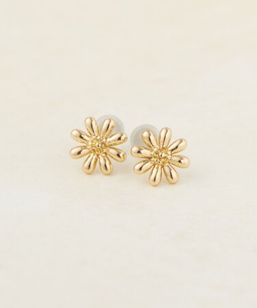【GOLDY】ソリッドフラワーピアス