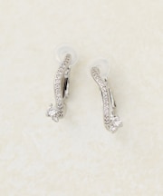 【GOLDY】パールストーンニュアンスフープイヤリング