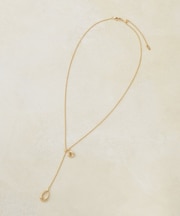 【GOLDY】プレートドロップY字ネックレス