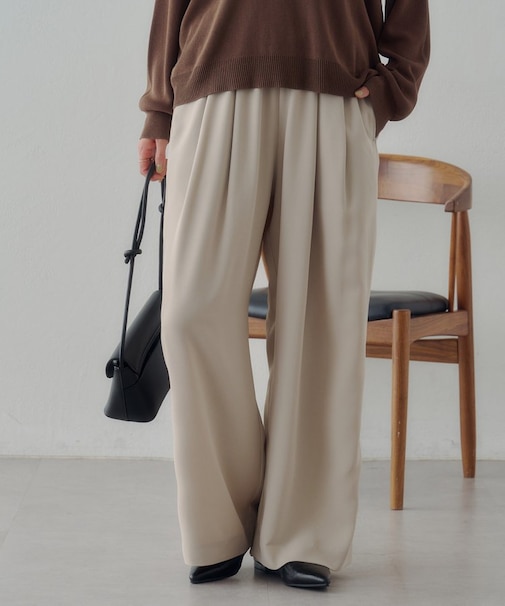 【Noka】ウエストギャザーイージーパンツ