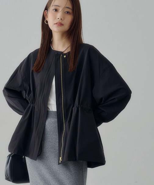 【Noka】ウエストギャザーブルゾン