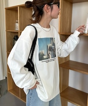 【Enlude】ダブルサイドカフェグラフィックロンT《ユニセックス》