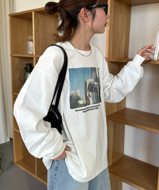 【Enlude】ダブルサイドカフェグラフィックロンT《ユニセックス》