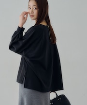 【Noka】ジップ使いドルマンプルオーバー