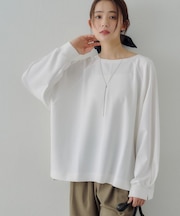 【Noka】ジップ使いドルマンプルオーバー