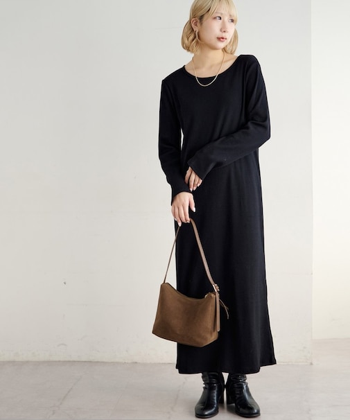 【Noka】リブカットワンピース