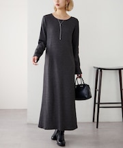 【Noka】リブカットワンピース