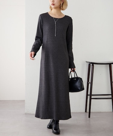 【Noka】リブカットワンピース