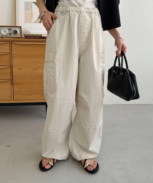 【Enlude】Dカン付きワイドカーゴパンツ《ユニセックス》