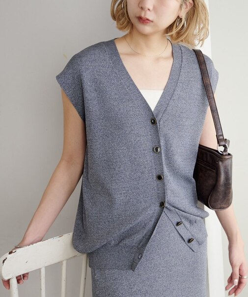 【Noka】接触冷感ニットベスト