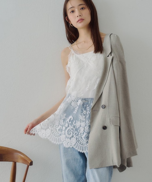 【Noka】ヴィンテージレースキャミチュニック