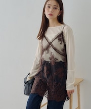 【Noka】ヴィンテージレースキャミチュニック