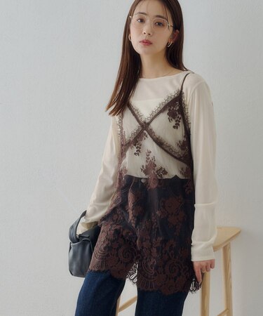 【Noka】ヴィンテージレースキャミチュニック