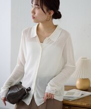 畦衿付きカーディガン《WEB限定カラーあり》