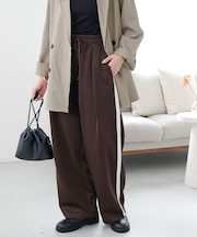 【Enlude】ラインイリトラックジャージーパンツ《ユニセックス》