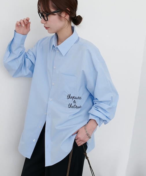 【Enlude】アソート刺繍ロゴシャツ《ユニセックス》