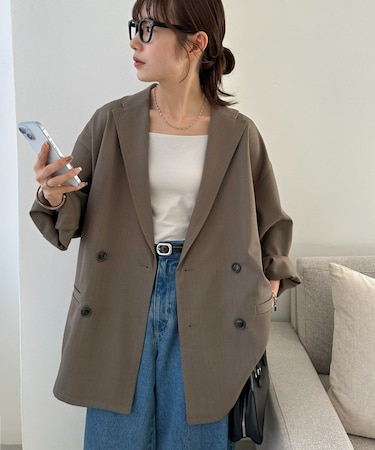 【Enlude】Wブレストテーラードジャケット《ユニセックス》