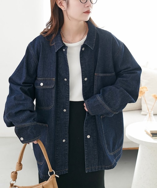 【Enlude】デニムカバーオール《ユニセックス》