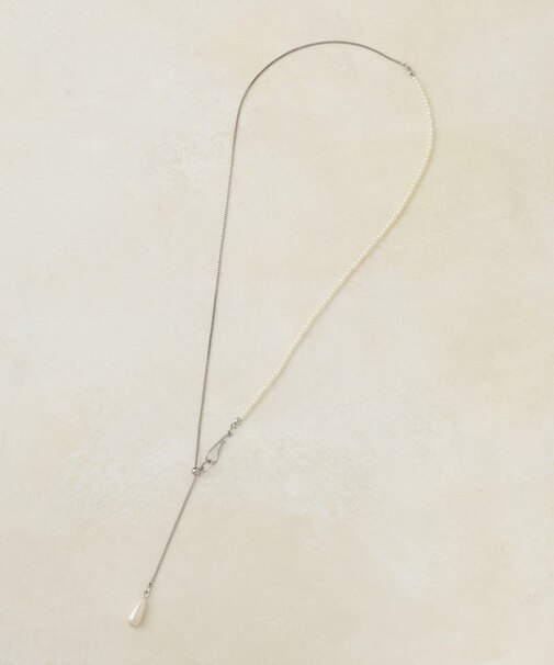 【GOLDY】フックドロップパールY字ネックレス