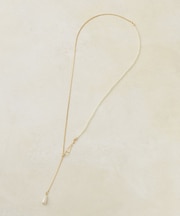 【GOLDY】フックドロップパールY字ネックレス