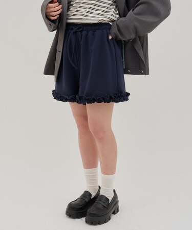 【umm.】フリルショートパンツ