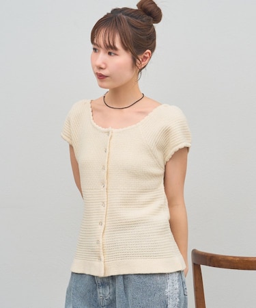 【umm.】スカラップフリルノースリーブ