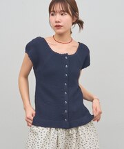 【umm.】スカラップフリルノースリーブ