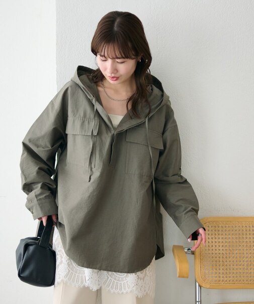 【Enlude】フードスキッパーシャツ《ユニセックス》