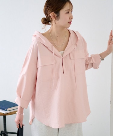【Enlude】フードスキッパーシャツ《ユニセックス》