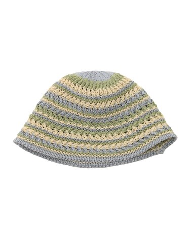 カラーボーダーハット